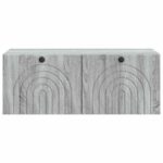 vidaXL Nástenná TV skrinka Nástenný Sivá sonoma 78,5 x 41 x 30 cm – Obrázok 6