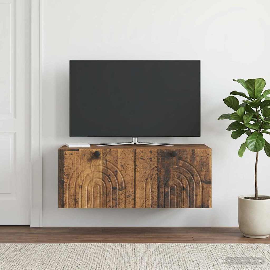 898183_1.jpg vidaXL Nástenná TV skrinka Nástenný Staré drevo 78,5 x 41 x 30 cm – Obrázok 1