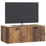 vidaXL Nástenná TV skrinka Nástenný Staré drevo 78,5 x 41 x 30 cm – Obrázok 3