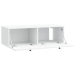 vidaXL Nástenná TV skrinka Biela 99 x 41 x 30 cm Kompozitné drevo – Obrázok 5