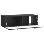 vidaXL Nástenná TV skrinka Čierna 99 x 41 x 30 cm Kompozitné drevo – Obrázok 5