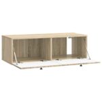 vidaXL Nástenná TV skrinka Dub sonoma 98 x 41 x 30 cm Kompozitné drevo – Obrázok 5