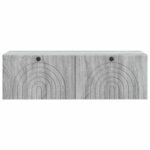 vidaXL Nástenná TV skrinka Nástenný Sivá sonoma 99 x 41 x 30 cm – Obrázok 6