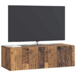 vidaXL Nástenná TV skrinka Nástenný Staré drevo 99 x 41 x 30 cm – Obrázok 3