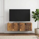 vidaXL Nástenná TV skrinka Nástenný Staré drevo 99 x 41 x 30 cm – Obrázok 4