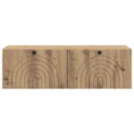 vidaXL Nástenná TV skrinka Nástenný Dub artisan 99 x 41 x 30 cm – Obrázok 6