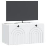 vidaXL Nástenná TV skrinka Biela 59,5 x 31 x 30 cm Kompozitné drevo – Obrázok 3