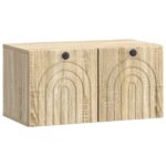 vidaXL Nástenná TV skrinka Nástenný Dub sonoma 59,5 x 31 x 30 cm – Obrázok 2