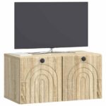 vidaXL Nástenná TV skrinka Nástenný Dub sonoma 59,5 x 31 x 30 cm – Obrázok 3