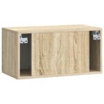 vidaXL Nástenná TV skrinka Nástenný Dub sonoma 59,5 x 31 x 30 cm – Obrázok 8