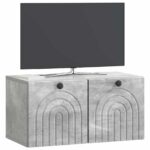 vidaXL Nástenná TV skrinka Nástenný Betónovo sivá 59,5 x 31 x 30 cm – Obrázok 3