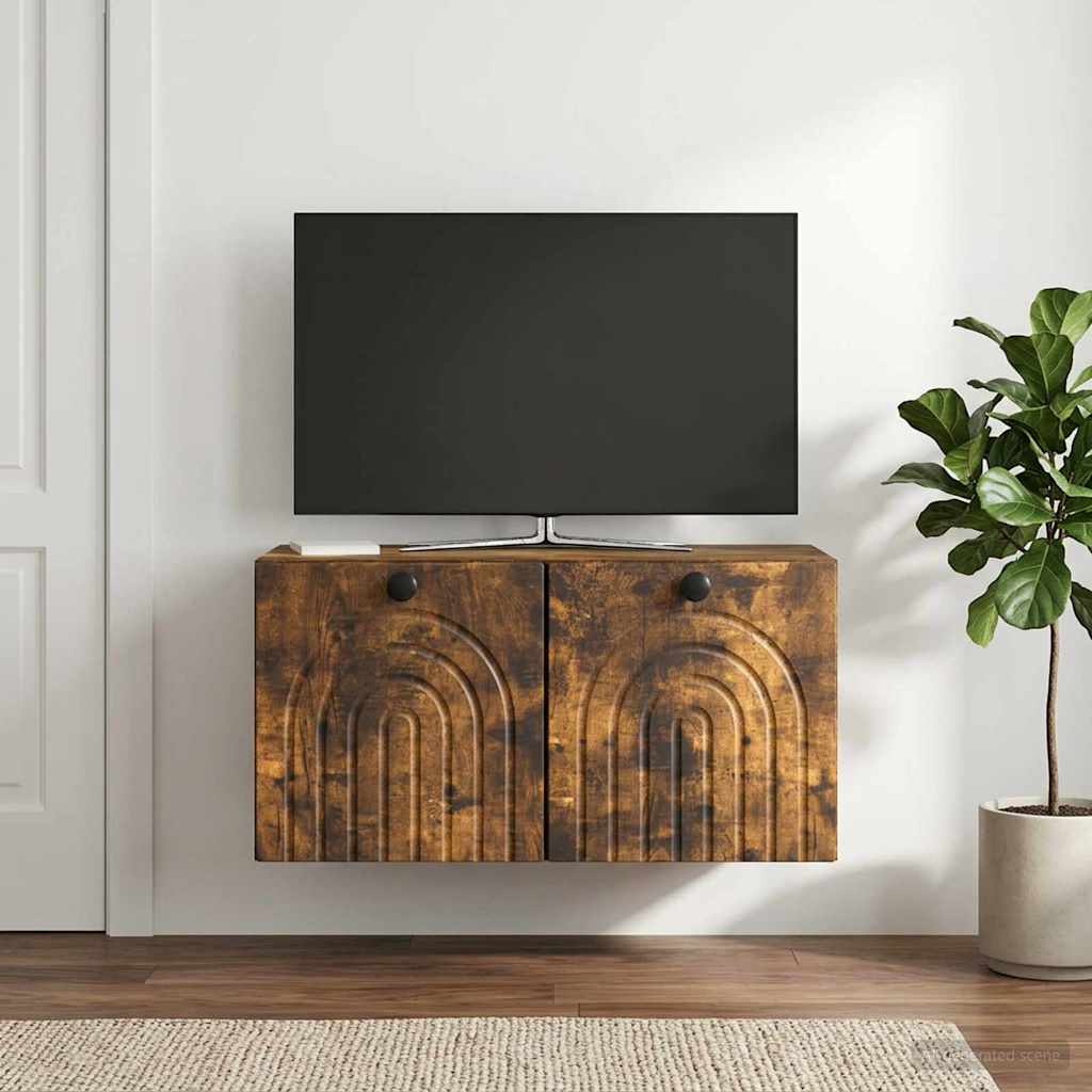 898200_1.jpg vidaXL Nástenná TV skrinka Nástenný Dymový dub 59,5 x 31 x 30 cm – Obrázok 1