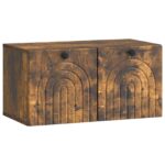 vidaXL Nástenná TV skrinka Nástenný Dymový dub 59,5 x 31 x 30 cm – Obrázok 2