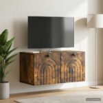 vidaXL Nástenná TV skrinka Nástenný Dymový dub 59,5 x 31 x 30 cm – Obrázok 4