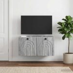 vidaXL Nástenná TV skrinka Nástenný Sivá sonoma 59,5 x 31 x 30 cm – Obrázok 4
