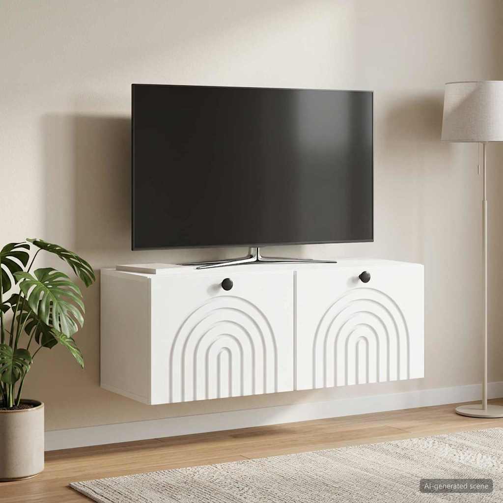 898205_1.jpg vidaXL Nástenná TV skrinka Biela 78,5 x 31 x 30 cm Kompozitné drevo – Obrázok 1