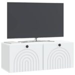 vidaXL Nástenná TV skrinka Biela 78,5 x 31 x 30 cm Kompozitné drevo – Obrázok 3