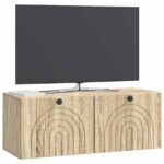 vidaXL Nástenná TV skrinka Nástenný Dub sonoma 78,5 x 31 x 30 cm – Obrázok 3