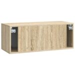 vidaXL Nástenná TV skrinka Nástenný Dub sonoma 78,5 x 31 x 30 cm – Obrázok 8