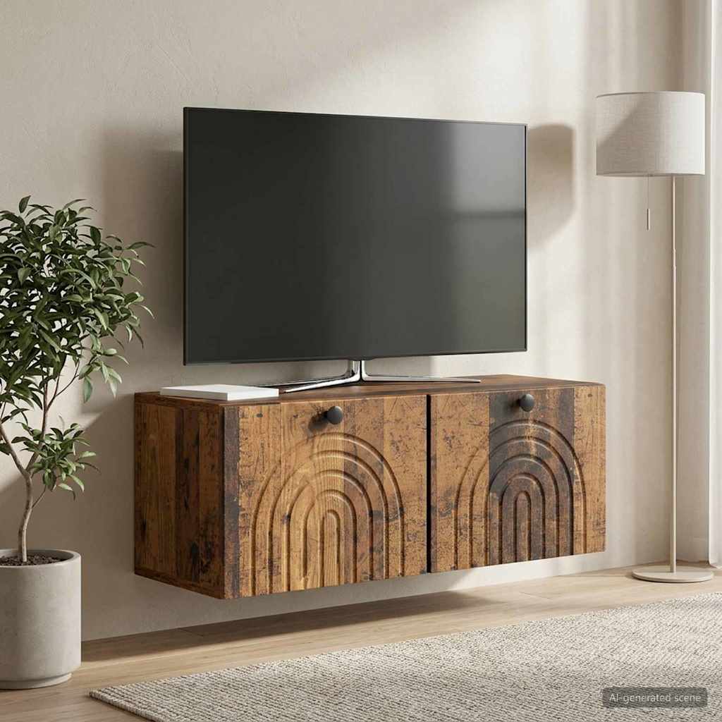 898213_1.jpg vidaXL Nástenná TV skrinka Nástenný Staré drevo 78,5 x 31 x 30 cm – Obrázok 1