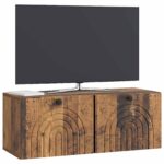 vidaXL Nástenná TV skrinka Nástenný Staré drevo 78,5 x 31 x 30 cm – Obrázok 3