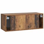 vidaXL Nástenná TV skrinka Nástenný Staré drevo 78,5 x 31 x 30 cm – Obrázok 8