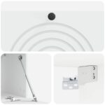 vidaXL Nástenná TV skrinka Biela 98 x 31 x 30 cm Kompozitné drevo – Obrázok 9