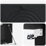vidaXL Nástenná TV skrinka Čierna 98 x 31 x 30 cm Kompozitné drevo – Obrázok 9