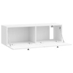 vidaXL Nástenná TV skrinka Biela s vysokým leskom 98 x 31 x 30 cm – Obrázok 5