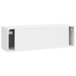 vidaXL Nástenná TV skrinka Biela s vysokým leskom 98 x 31 x 30 cm – Obrázok 8