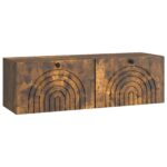 vidaXL Nástenná TV skrinka Dymový dub 98 x 31 x 30 cm Kompozitné drevo – Obrázok 2