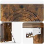 vidaXL Nástenná TV skrinka Dymový dub 98 x 31 x 30 cm Kompozitné drevo – Obrázok 9