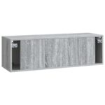 vidaXL Nástenná TV skrinka Nástenný Sivá sonoma 98 x 31 x 30 cm – Obrázok 8