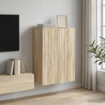 vidaXL Nástenná skrinka Dub sonoma 66 x 34,5 x 92 cm Kompozitné drevo