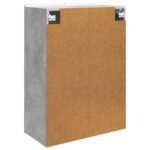 vidaXL Nástenná skrinka Betónovo sivá 66 x 34,5 x 92 cm – Obrázok 5
