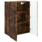 vidaXL Nástenná skrinka Dymový dub 66 x 34,5 x 92 cm Kompozitné drevo – Obrázok 2