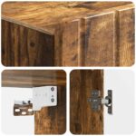 vidaXL Nástenná skrinka Dymový dub 66 x 34,5 x 92 cm Kompozitné drevo – Obrázok 6