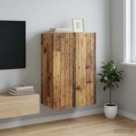 vidaXL Nástenná skrinka Staré drevo 66 x 34,5 x 92 cm Kompozitné drevo – Obrázok 8