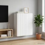 vidaXL Nástenná skrinka Biela 59 x 31 x 64 cm Kompozitné drevo – Obrázok 8