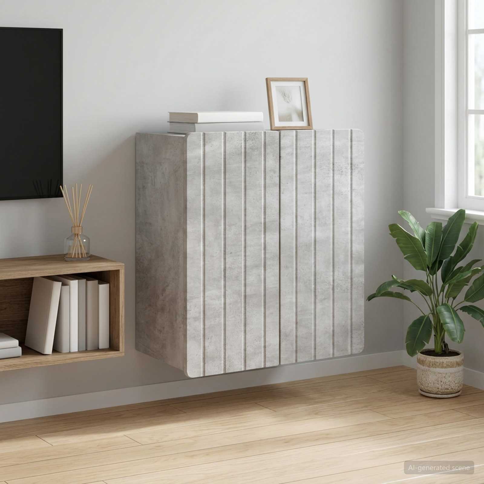 898238_1.jpg vidaXL Nástenná skrinka Betónovo sivá 59 x 31 x 64 cm Kompozitné drevo – Obrázok 1