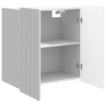 vidaXL Nástenná skrinka Biela s vysokým leskom 59 x 31 x 64 cm – Obrázok 2