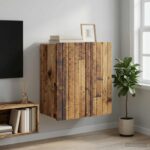 vidaXL Nástenná skrinka Staré drevo 59 x 31 x 64 cm Kompozitné drevo – Obrázok 8