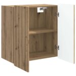 vidaXL Nástenná skrinka Dub artisan 59 x 31 x 64 cm Kompozitné drevo – Obrázok 2