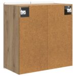 vidaXL Nástenná skrinka Dub artisan 59 x 31 x 64 cm Kompozitné drevo – Obrázok 5