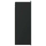vidaXL Nástenná skrinka Čierna 33 x 34,5 x 94 cm Kompozitné drevo – Obrázok 4