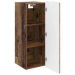 vidaXL Nástenná skrinka Staré drevo 33 x 34,5 x 94 cm Kompozitné drevo – Obrázok 2