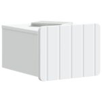 vidaXL Nástenná nočná skrinka Nástenný 2 pcs Biela 33 x 34,5 x 24 cm – Obrázok 2