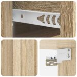 vidaXL Nástenná nočná skrinka 2 pcs Dub sonoma 33 x 34,5 x 24 cm – Obrázok 8