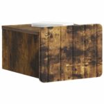 vidaXL Nástenná nočná skrinka 2 pcs Dymový dub 33 x 34,5 x 24 cm – Obrázok 2