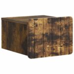 vidaXL Nástenná nočná skrinka 2 pcs Dymový dub 33 x 34,5 x 24 cm – Obrázok 3